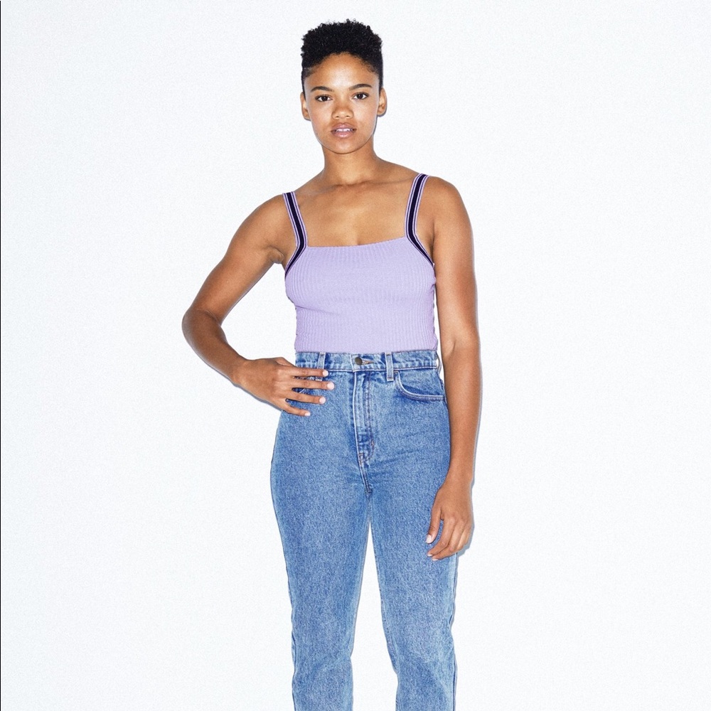 American Apparel Lavender Bodysuit